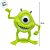 Mini Figura Colecionável - Mike Wazowski - Monstros S.A - 5cm - 1 unidade - Disney Original - Rizzo - Imagem 3