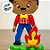 Boneco Caipira Menino em Biscuit - Base Acrílica - 1 unidades - Rizzo - Imagem 2