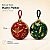 Bola de Natal - Harry Potter - Verde e Vinho - 12cm - 2 unidades - Cromus - Rizzo - Imagem 2