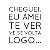 Carimbo Artesanal Cheguei Eu Amei te Ver - M - 5x5 Cm - Cod.RI-085 - Rizzo Confeitaria - Imagem 1