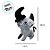 Gato de Pelúcia com Chapéu - Laranja - 25cm  - 1 unidade - Rizzo - Imagem 2