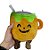 Caneca de Pelucia de Abóbora - Laranja - 17cm  - 1 unidade - Rizzo - Imagem 6