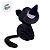 Gato de Pelúcia com Chápeu de Bruxa - Preto - 23cm  - 1 unidade - Rizzo - Imagem 4