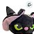 Gato de Pelúcia com Chápeu de Bruxa - Preto - 23cm  - 1 unidade - Rizzo - Imagem 5