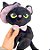 Gato de Pelúcia com Chápeu de Bruxa - Preto - 23cm  - 1 unidade - Rizzo - Imagem 8