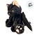 Gato de Pelúcia com Asa de Morcego - Preto - 20cm  - 1 unidade - Rizzo - Imagem 4