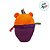 Abóbora de Pelúcia  Saquinho "Trick or Treat" - Roxo/Laranja - 20cm  - 1 unidade - Rizzo - Imagem 4