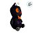 Gato de Pelúcia com Gravata "Boo!" - Preto - 20cm  - 1 unidade - Rizzo - Imagem 3