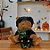 Urso de Pelúcia com Roupa e Sacola de Gato - Marrom/Preto - 20cm - 1 unidade - Rizzo - Imagem 1