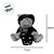 Urso de Pelúcia com Roupa e Sacola de Gato - Marrom/Preto - 20cm - 1 unidade - Rizzo - Imagem 2