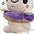 Fantasma de Pelúcia com Boia Roxa - Branco - 23 cm  - 1 unidade - Rizzo - Imagem 5