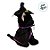 Gato de Pelúcia com Chapéu e Capa - Preto - 20cm  - 1 unidade - Rizzo - Imagem 3