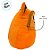 Gato de Pelúcia com Roupa de Abóbora com Ziper - Laranja - 20cm  - 1 unidade - Rizzo - Imagem 3