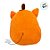Gato de Pelúcia com Roupa de Abóbora com Ziper - Laranja - 20cm  - 1 unidade - Rizzo - Imagem 4