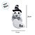 Fantasma de Pelúcia com Chapéu de Bruxa e Gravata - Branco - 28cm  - 1 unidade - Rizzo - Imagem 2