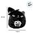 Gato de Pelúcia com Abóbora - Preto - 21cm  - 1 unidade - Rizzo - Imagem 2
