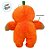 Urso de Pelúcia com Roupa de Abóbora - Laranja - 25cm  - 1 unidade - Rizzo - Imagem 4