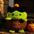 Gato zumbi de Pelúcia saquinho "Trick or Treat" - Verde/Marrom - 20cm  - 1 unidade - Rizzo - Imagem 1