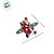 Enfeite Para Pendurar - Avião Papai Noel - 7,5x6,5x9cm - 1 unidades - Cromus - Rizzo - Imagem 3