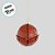 Enfeite Para Pendurar - Bola de Basquete -  8cm - 1 unidades - Cromus - Rizzo - Imagem 3