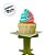 Suporte para Cupcake - Xadrez Verde - 10x10x10cm - 1 unidade - Cromus - Rizzo - Imagem 3