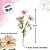 Haste Flor Permanente - Cosmo Real Flocked - Rosa Claro - 65cm - 1 unidade - FlorArte - Rizzo - Imagem 2