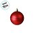 Bola de Natal - Vermelha - Matte e Gomo - 8cm - 4 unidades - Cromus - Rizzo - Imagem 3