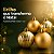 Bola de Natal - Ouro - Matte e Gomo - 8cm - 4 unidades - Cromus - Rizzo - Imagem 4