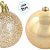 Bola de Natal - Ouro - Matte e Glitter - 10cm - 2 unidades - Cromus - Rizzo - Imagem 2