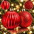 Bola de Natal - Vermelha - Gomo e Glitter - 10cm - 2 unidades - Cromus - Rizzo - Imagem 5