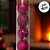 Bola de Natal em Tubo - Rosa - Lisa, Matte e Glitter - 4cm - 6 unidades - Cromus - Rizzo - Imagem 2