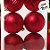 Bola de Natal - Vermelho - Gomo, Matte e Glitter - 10cm - 6 unidades - Cromus - Rizzo - Imagem 2