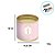 Lata para Panetone Hot Stamping Bibelô Feliz Natal - Rosa - 100g - 1 unidade - Rizzo - Imagem 2