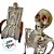 Enfeite Decorativo de Halloween Com Luz e Som - Esqueleto Thor - 160cm  - 1 unidade - Cromus - Rizzo - Imagem 2