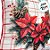 Almofada de Natal - Flores com Pinhas - 43x43cm - 1 unidades - Rizzo - Imagem 4