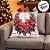 Almofada de Natal - Flores com Pinhas - 43x43cm - 1 unidades - Rizzo - Imagem 7