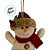 Enfeite Para Pendurar De Natal - Boneco De Neve - Vermelho, Marrom e Branco - 18,5cm - 1 unidade - Cromus - Rizzo - Imagem 2
