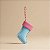 Enfeite Para Pendurar De Natal - Meia - Azul e Rosa - 10cm - 1 unidade - Cromus - Rizzo - Imagem 1