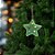 Enfeite Para Pendurar De Natal - Estrela Com Bolas - Verde - 10cm - 1 unidade - Cromus - Rizzo - Imagem 1