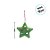 Enfeite Para Pendurar De Natal - Estrela Com Bolas - Verde - 10cm - 1 unidade - Cromus - Rizzo - Imagem 3