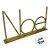 Enfeite Decorativo de Natal - Placa Noel Dourada - 13,5cm - 1 unidade - Cromus - Rizzo - Imagem 2
