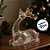 Enfeite Decorativo de Natal - Rena Acrílica Transparente e Dourada - Deitada - 14cm - 1 unidade - Cromus - Rizzo - Imagem 4