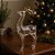 Enfeite Decorativo de Natal - Rena Acrílica Transparente e Dourada - Em Pé - 24cm - 1 unidade - Cromus - Rizzo - Imagem 1