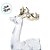 Enfeite Decorativo de Natal - Rena Acrílica Transparente e Dourada - Em Pé - 24cm - 1 unidade - Cromus - Rizzo - Imagem 2