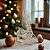 Enfeite Decorativo de Natal - Rena Dourada Vazada - Deitada - 30cm - 1 unidade - Cromus - Rizzo - Imagem 1