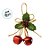 Enfeite Para Pendurar De Natal - Guizo Com Arranjo - Vermelho - 11cm - 2 unidades - Cromus - Rizzo - Imagem 2