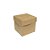 Caixa Cubo Para Panetone e Presente - Mini PP 4x4x4cm - Kraft - 10 unidades - Assk - Rizzo - Imagem 1