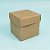 Caixa Cubo Para Panetone e Presente - M 8x8x8cm - Kraft - 10 unidades - Assk - Rizzo - Imagem 1