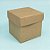 Caixa Cubo Para Panetone e Presente - G 10x10x10cm - Kraft - 10 unidades - Assk - Rizzo - Imagem 1