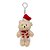 Chaveiro Urso de Pelúcia com Cachecol e Touca - Branco - 15cm - 1 unidade - Rizzo - Imagem 2